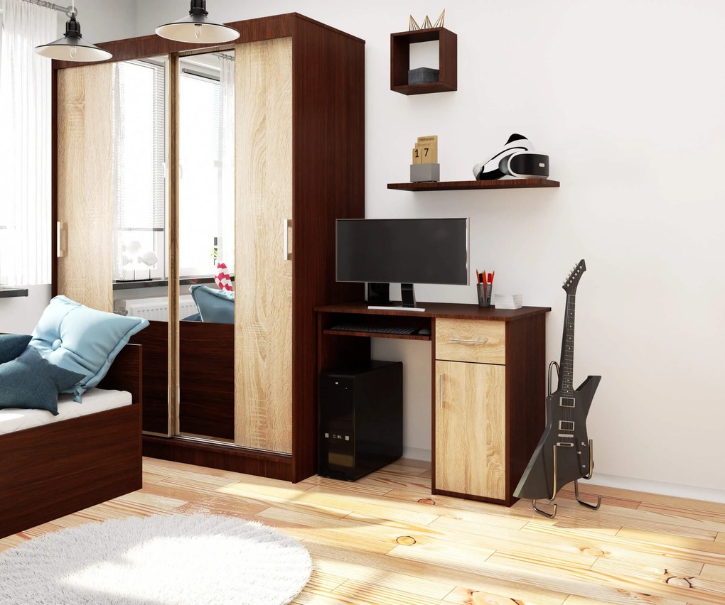 Masă PC Padma (wenge + Stejar sonoma). 1069707