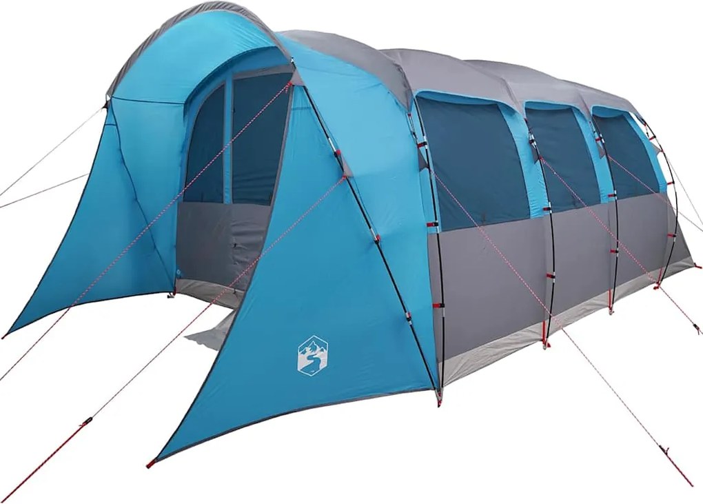 vidaXL Cort de Familie cu acoperiș Albastru și Gri 576 x 325 x 213 cm
