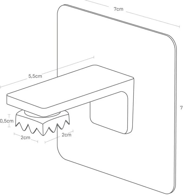 Săpunieră magnetică neagră autoadezivă din plastic Film Hook – YAMAZAKI