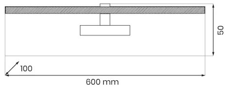 Aplică LED pentru tablouri PRADO LED/11W/230V auriu