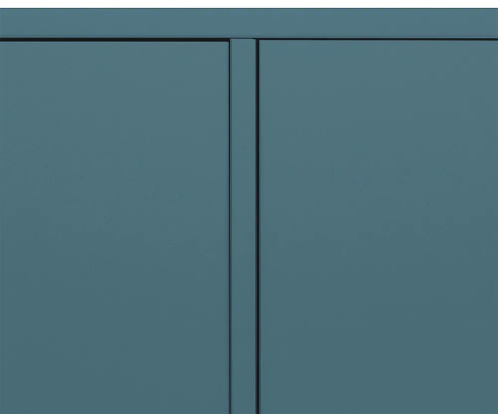 Boxie 2 uși dulap de perete 80x80x37 cm albastru petrol
