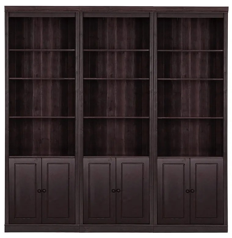 Bibliotecă maro din lemn de pin 222x223 cm Anita – Støraa