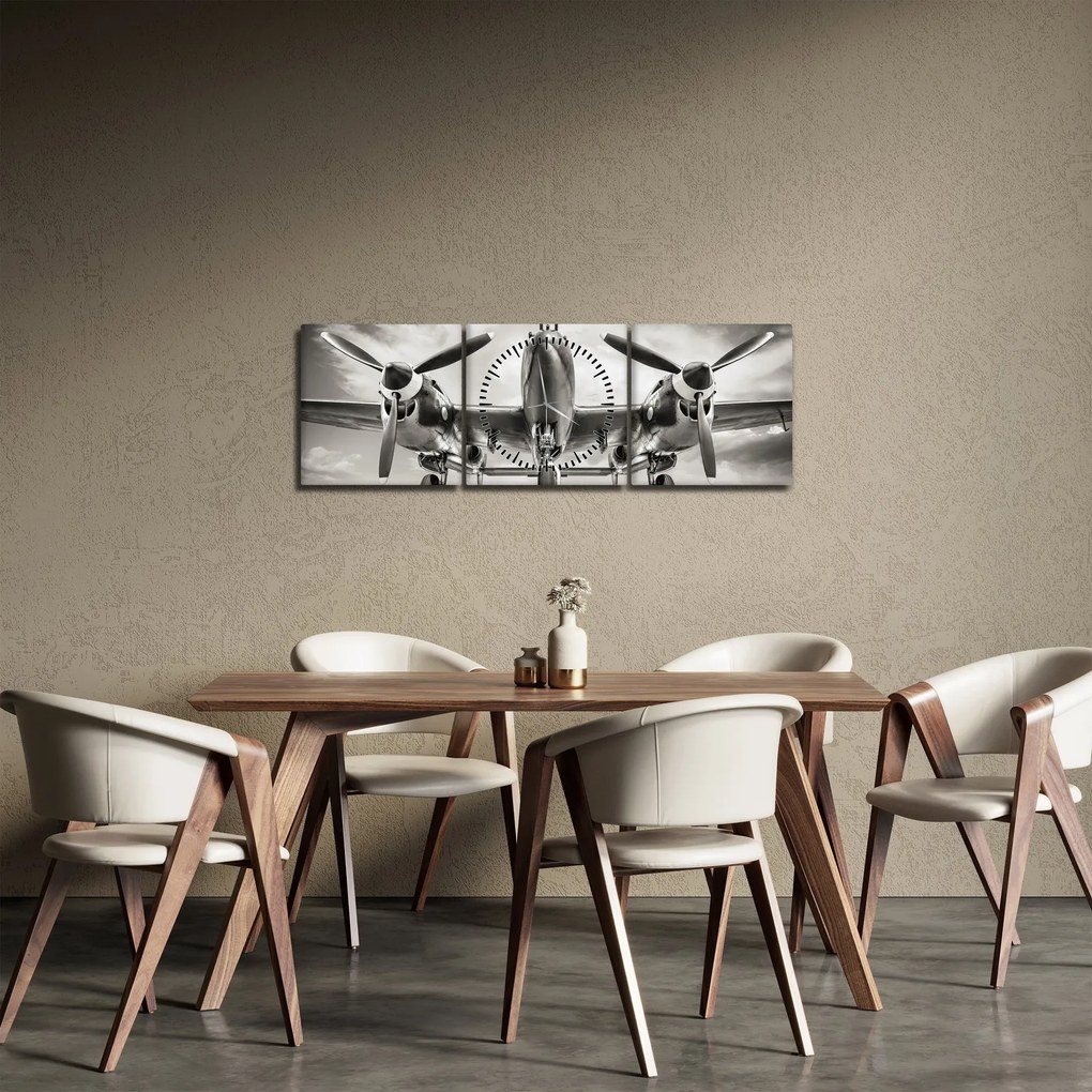 Tablou - Warbird (cu ceas) (90x30 cm)