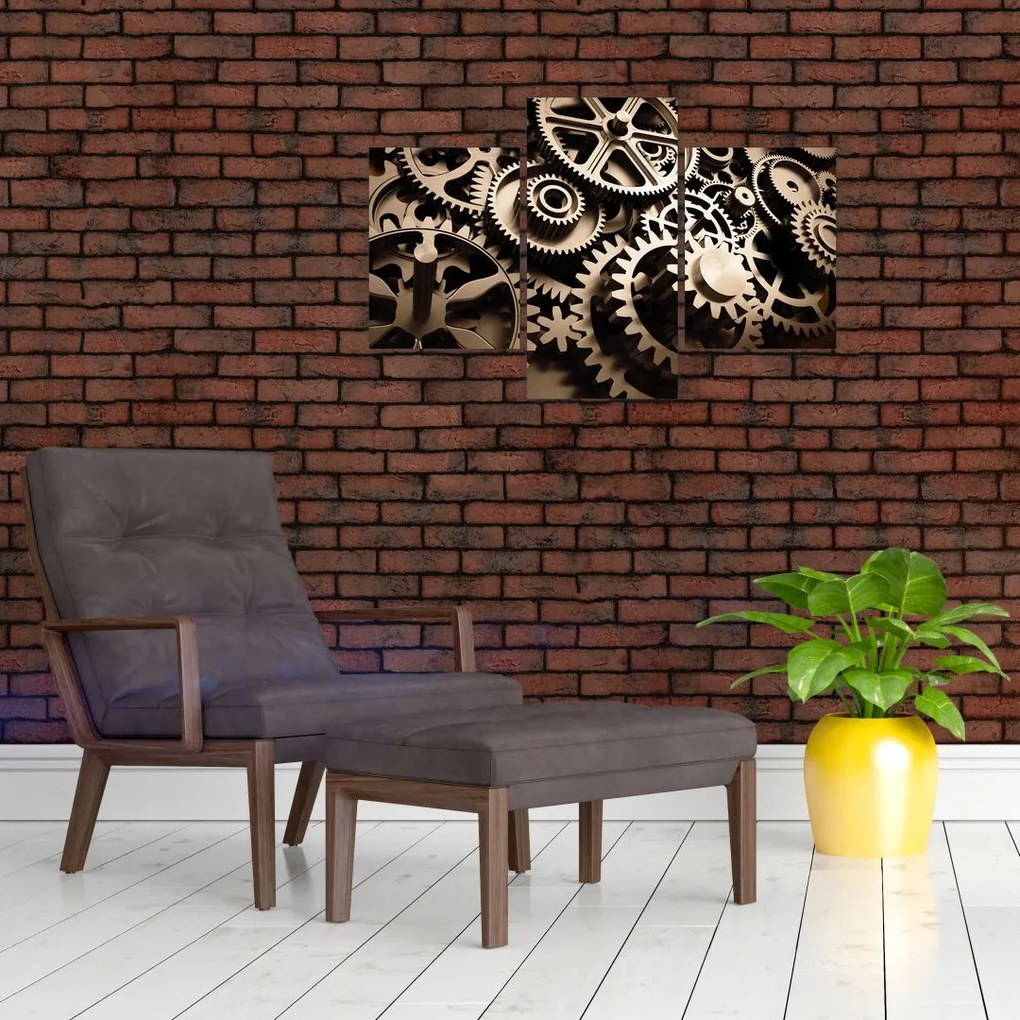 Tablou - Piese de ceas (90x60 cm)