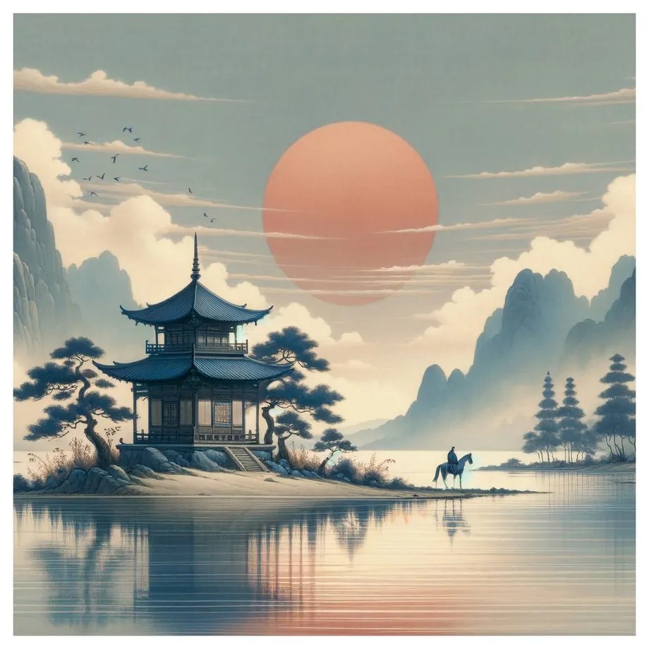Tablou liniștea naturii japoneze