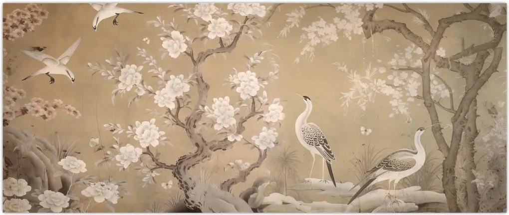 Tablou - Desen animat peisaj japonez (120x50 cm)