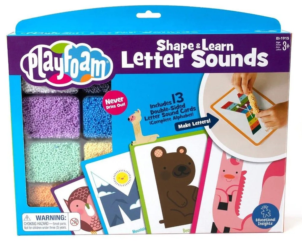 SPUMA DE MODELAT PLAYFOAM - INVATAM ALFABETUL - EDUCATIONAL INSIGHTS (EI-1915)