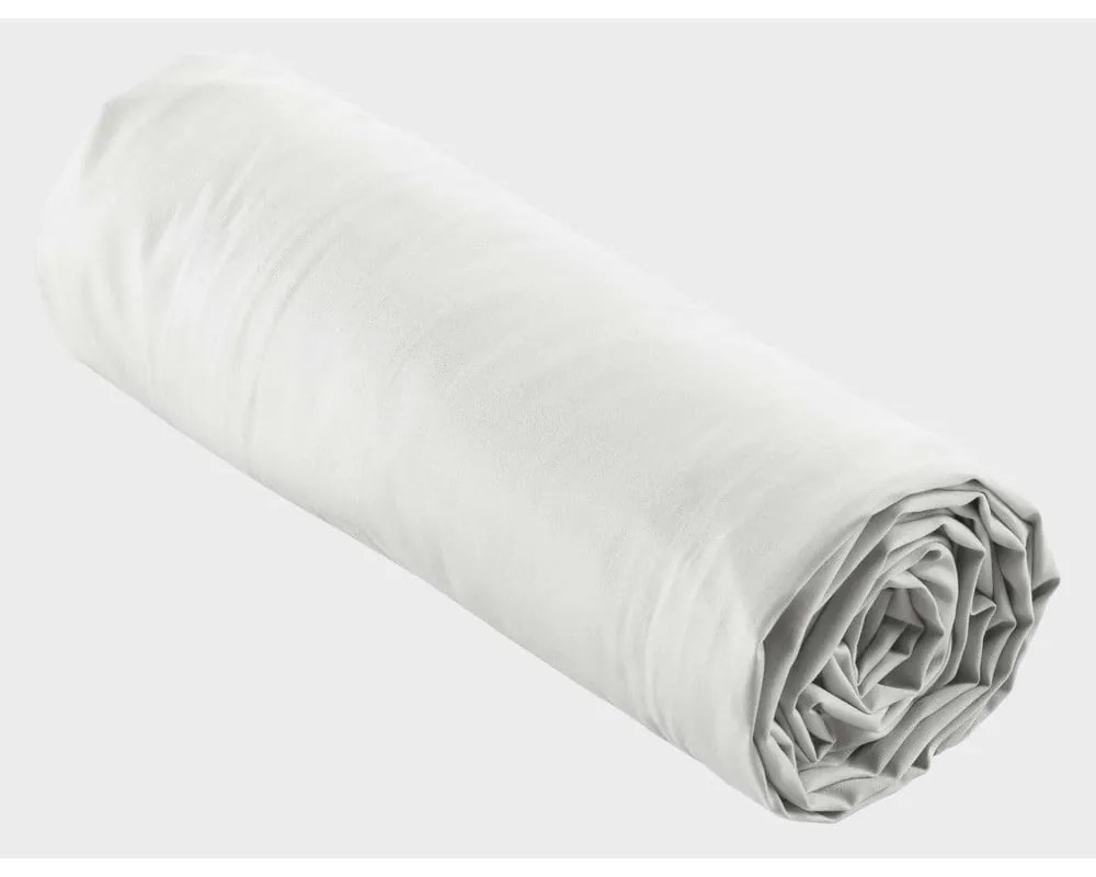 Cearceaf alb din bumbac percal cu elastic 160x200 cm Percaline – douceur d'intérieur