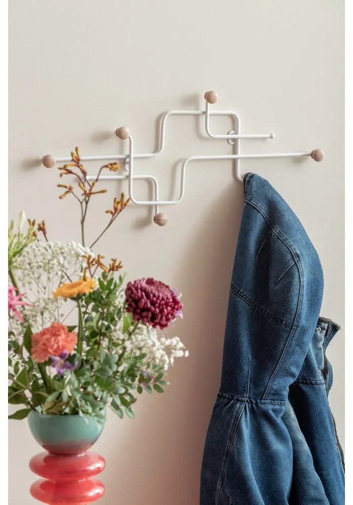 Cuier de perete alb din metal 60,5 cm Metro – PT LIVING