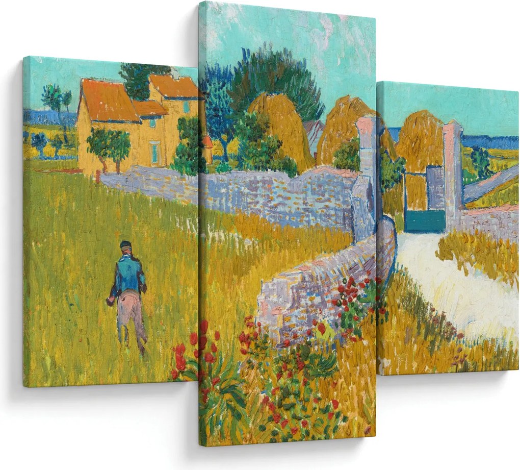 Tablou - Vincent van Gogh, Farmhouse in Provence, reproducere (90x60 cm)