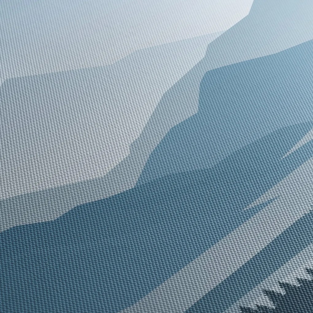 Tablou - Munții cu privirea graficeanului (90x60 cm)