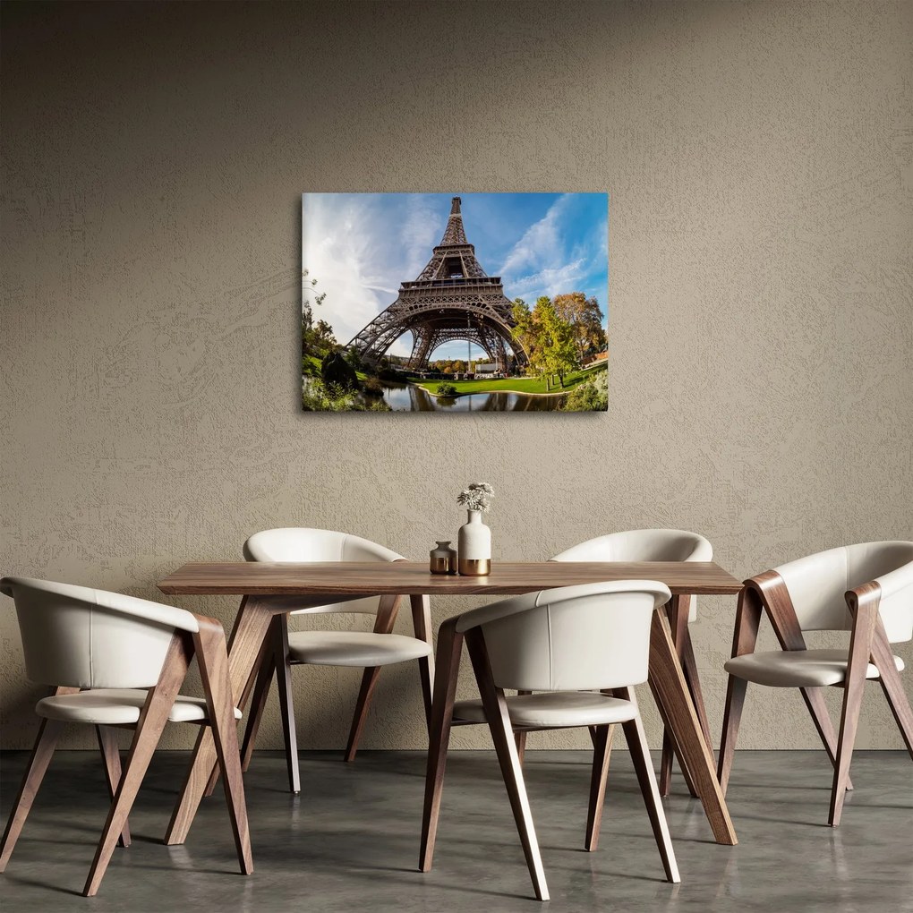 Tablou - Turnul Eiffel colorat (70x50 cm)