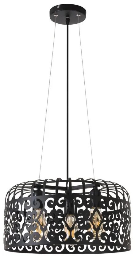 Pendul design clasic ALESSANDRA negru mat 2158 RX