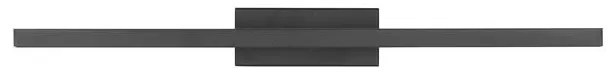 Aplica LED de perete pentru baie design modern FLAT IP44 negru