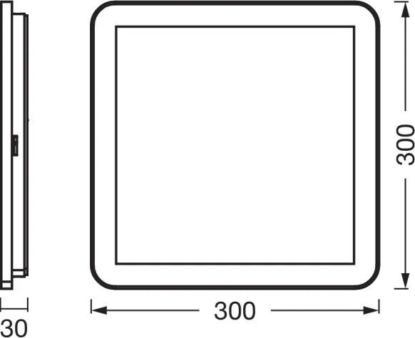 Osram - Plafonieră LED pentru baie ORBIS DISC LED/22W/230V 30x30 cm IP44 maro