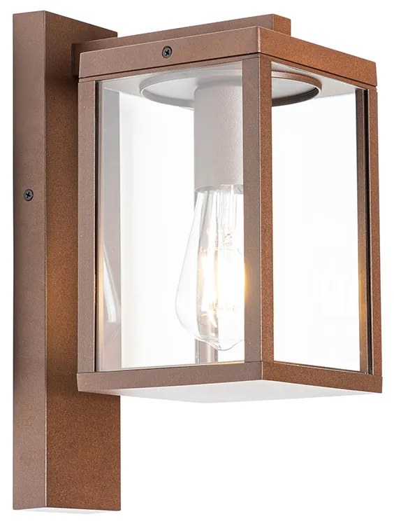 Felinar inteligent de perete pentru exterior maro ruginiu IP44 incl. WiFi ST64 - Charlois