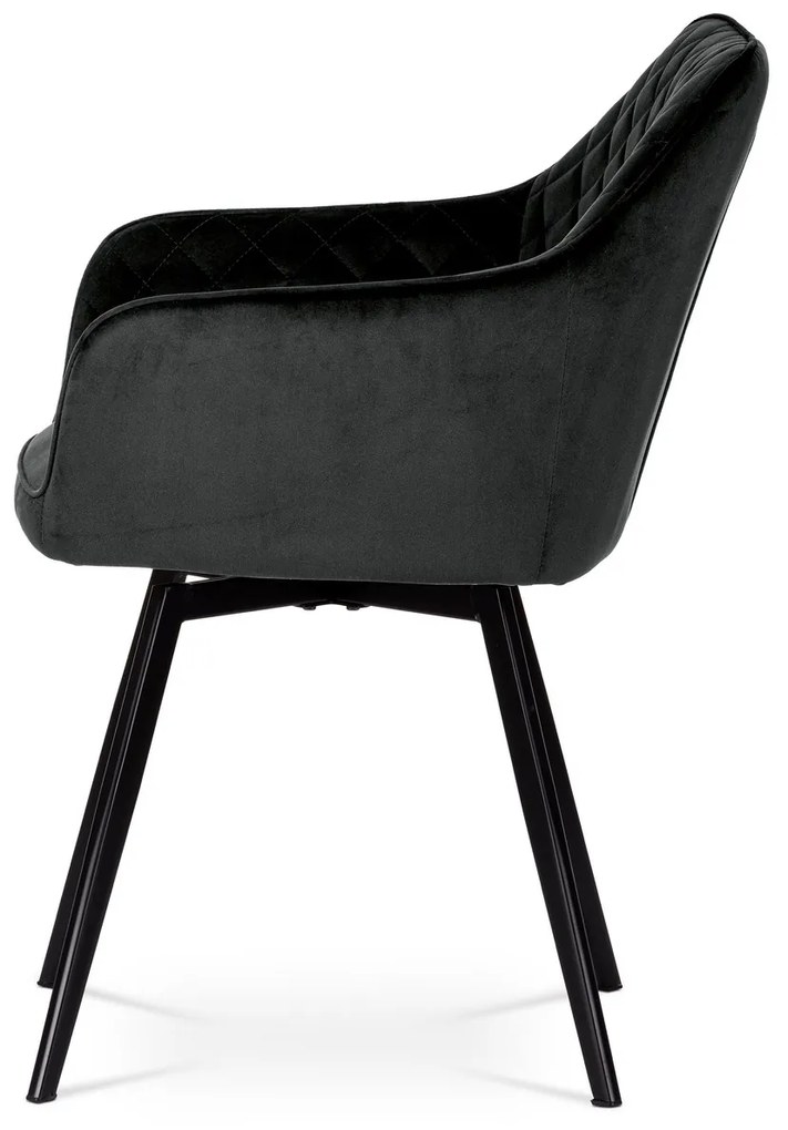 Set de scaune de sufragerie DCH-425 BK4, 2 buc.