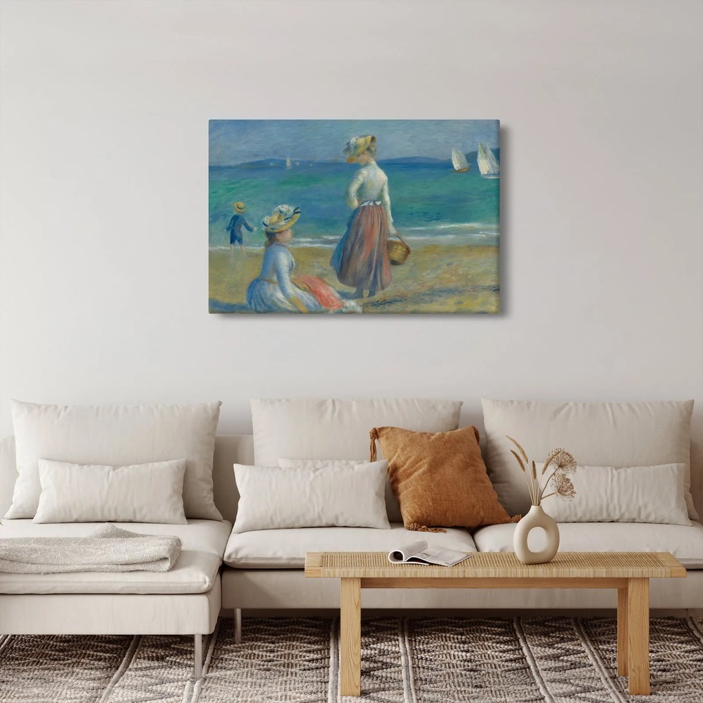Tablou - Auguste Renoir, Figures on the Beach, reproducere (90x60 cm)