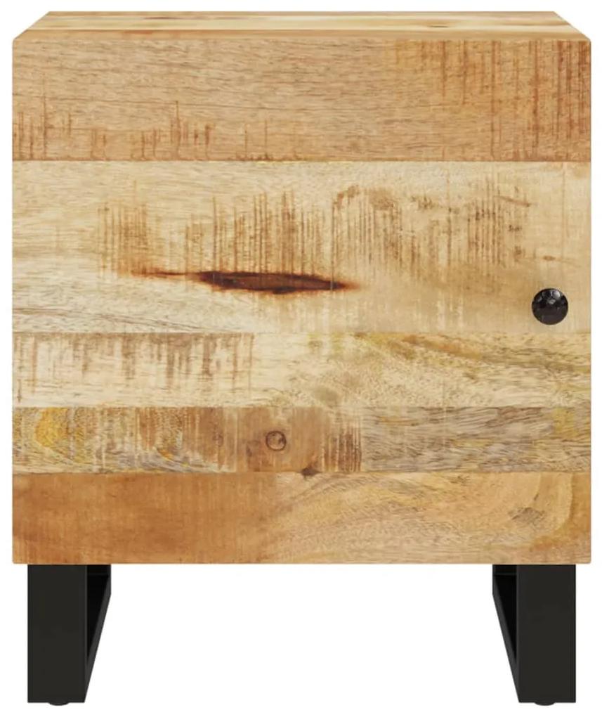 Noptiere, 2 buc., 40x33x46 cm, lemn masiv de acacia 2, Lemn masiv de mango