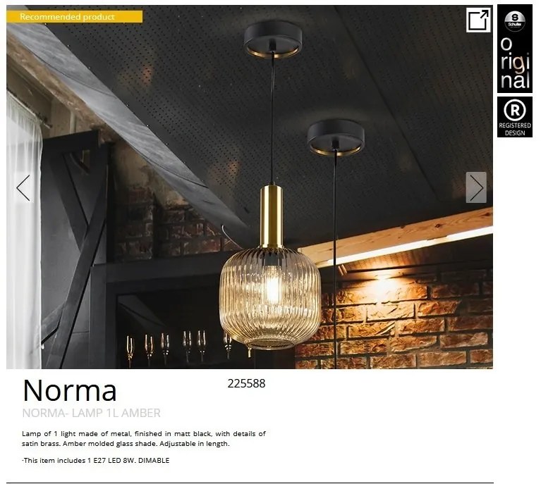 Lustra/ Pendul design modern Norma 20cm