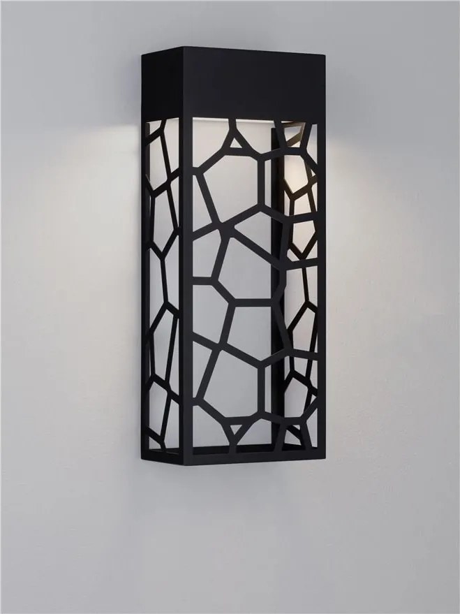 Aplica LED pentru exterior design arhitectural RAGNO negru
