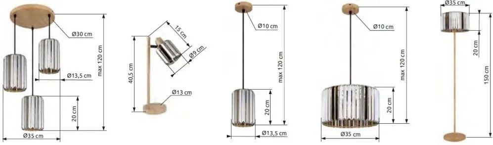 Pendul design elegant Run 13,5cm, 30220146 GL