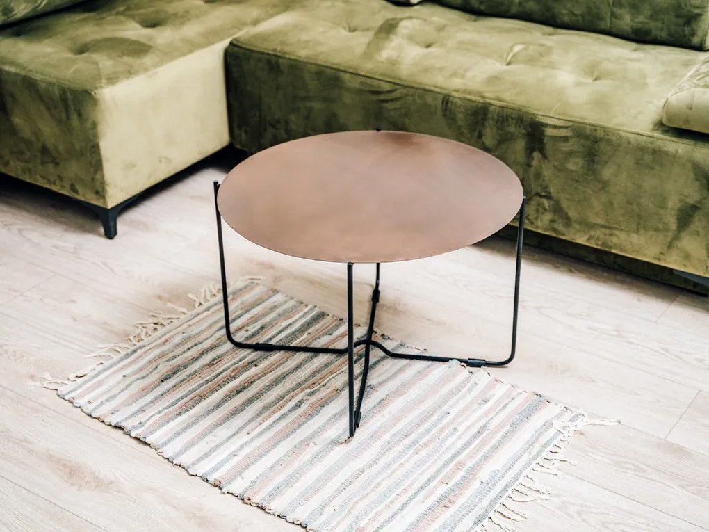 Masuta de cafea BRIVIO din metal maro