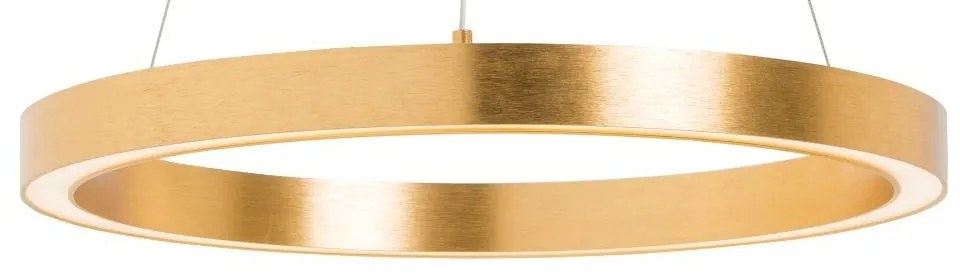 Lustra LED design modern circular CARLO auriu, diametru 60cm