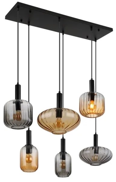 Lustră suspendată pe cablu VALLETTA 6xE27/60W/230V - Globo 15719-6