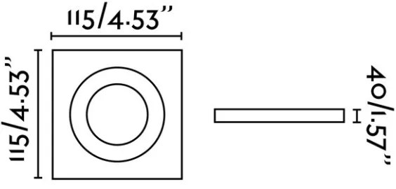Cadru pentru corp de iluminat încastrat ARGÓN alb FARO 43402
