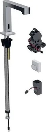 Baterie electronica lavoar Geberit Brenta cu alimentare de la retea pentru cutie functionala incastrata