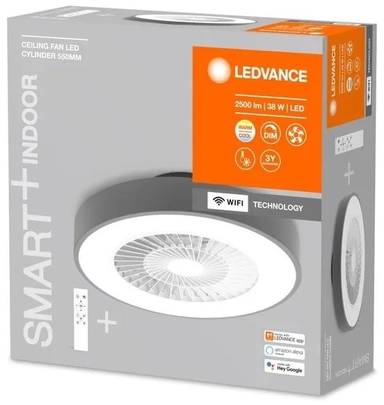 Plafonieră LED dimabilă cu ventilator Ledvance SMART+ LED/38W/230V Wi-Fi + telecomandă