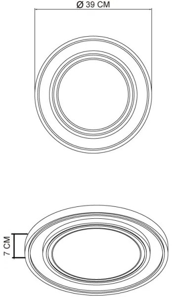 Plafonieră LED Globo 48136-24 LOGAN LED/24W/230V