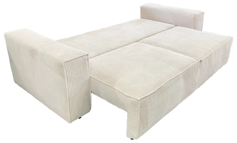 Canapea extensibila, crem, HARPERA BIG SOFA