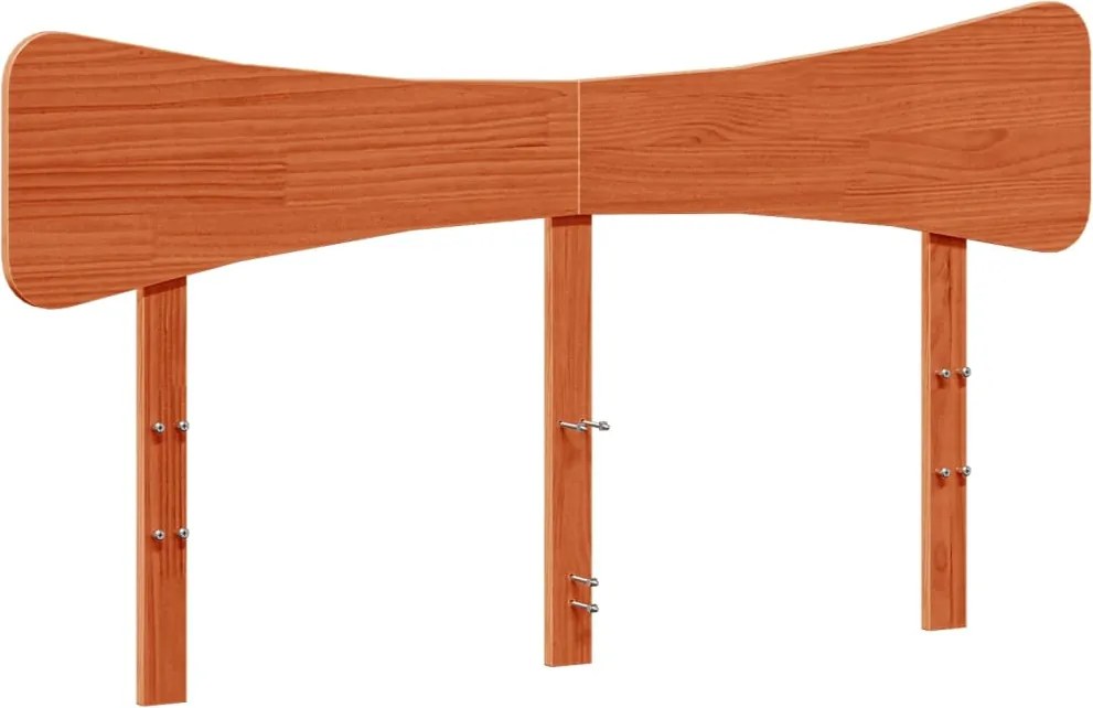 vidaXL Tăblie de pat, maro ceruit, 160 cm, lemn masiv de pin