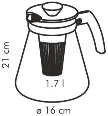 Ceainic cu infuzoare Tescoma TEO 1,7 l