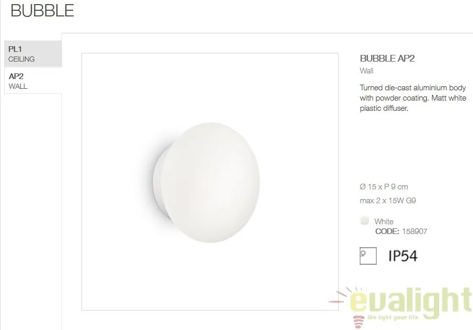 Aplica de exterior stil modern BUBBLE 158907