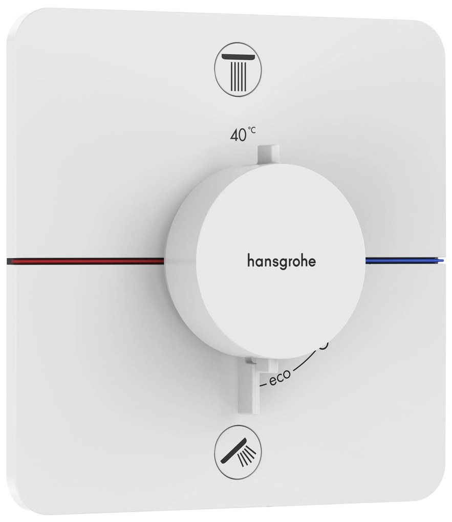 Hansgrohe ShowerSelect Comfort Q baterie cadă-duș ascuns cu termostat alb 15583700