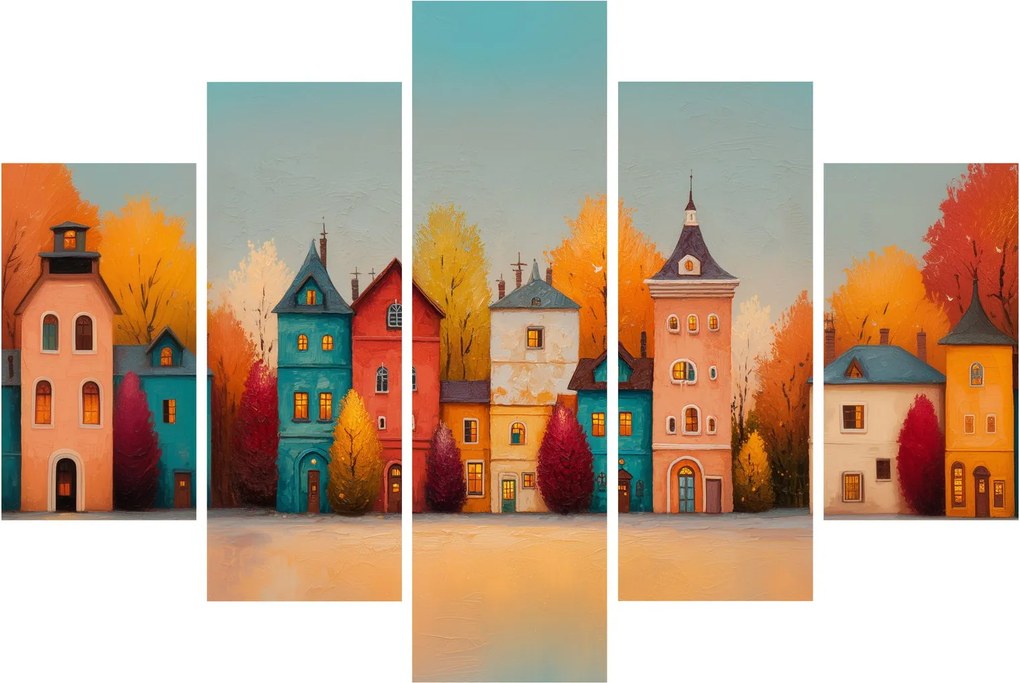 Tablou - Sat de toamnă (150x105 cm)