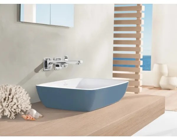 Lavoar pe blat, Villeroy&amp;Boch Artis, material TitanCeram, 58x38cm, Ocean, 417258BCW2