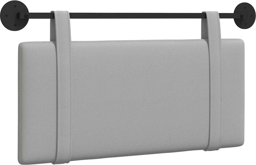 vidaXL Cap de pat suspendat Simplu Gri nori 100 x 55 x 5 cm țesătură
