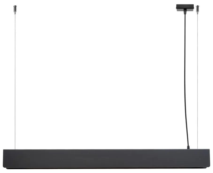 Lustră LED pe cablu Sollux SL.1395 SPARK 1xG13/8,5W/230V negru