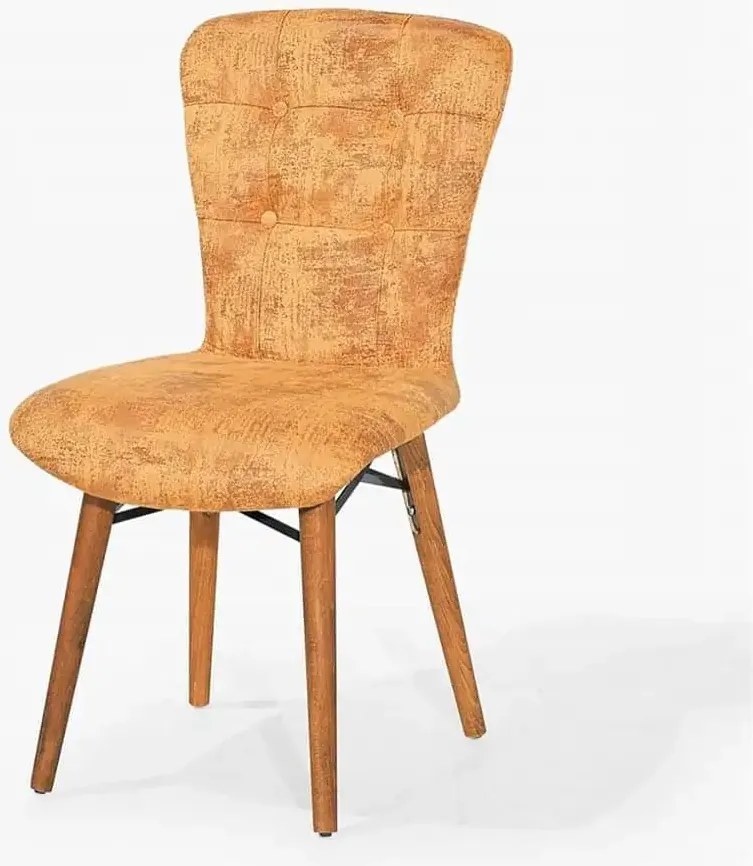 Scaun living tapitat mustar Beluga Homs