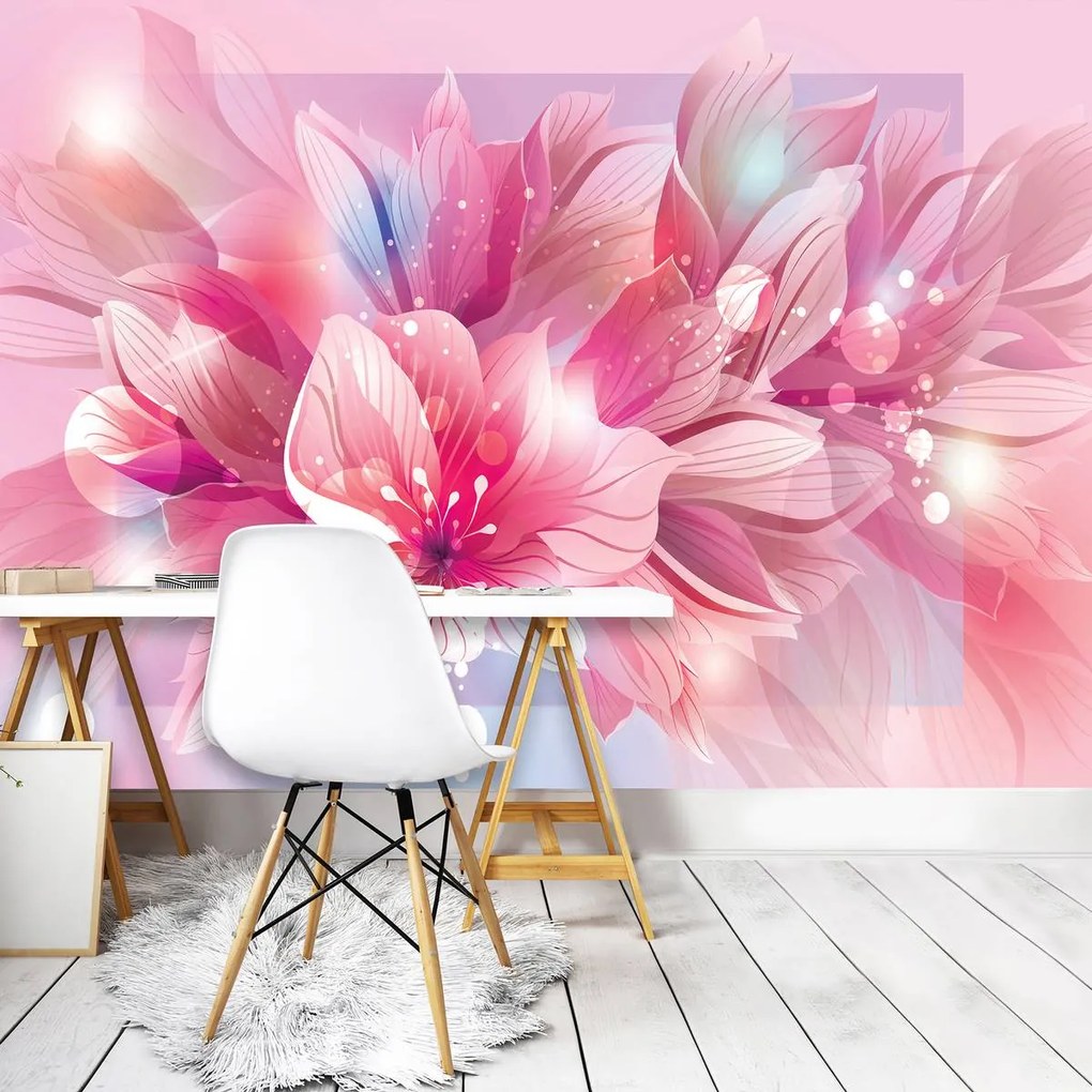 Fototapet - Arta florală - abstract (152,5x104 cm)