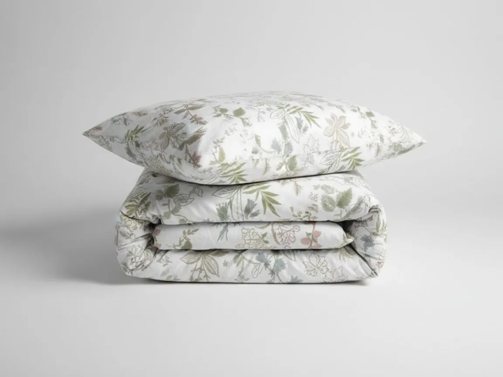 Lenjerie de pat din bumbac Renforce FLORWELLA albă Dimensiune lenjerie de pat: 2 buc 70 x 90 cm | 200 x 220 cm