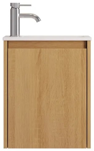 Dulap de baie cu lavoar COMO 40 cm, stejar