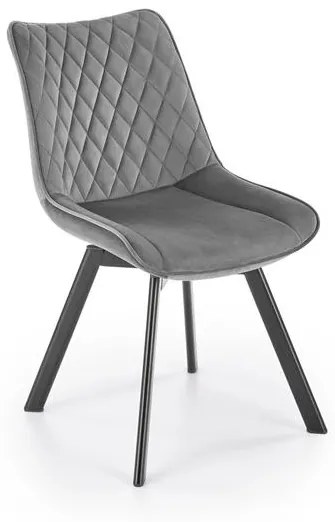 Scaun K520 velvet gri