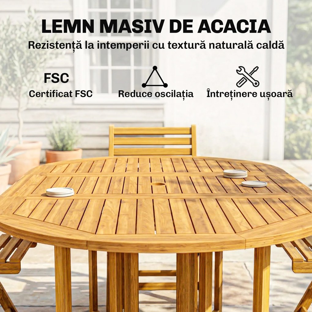 Outsunny economisire spațiu terasă pliabilă | Aosom Romania