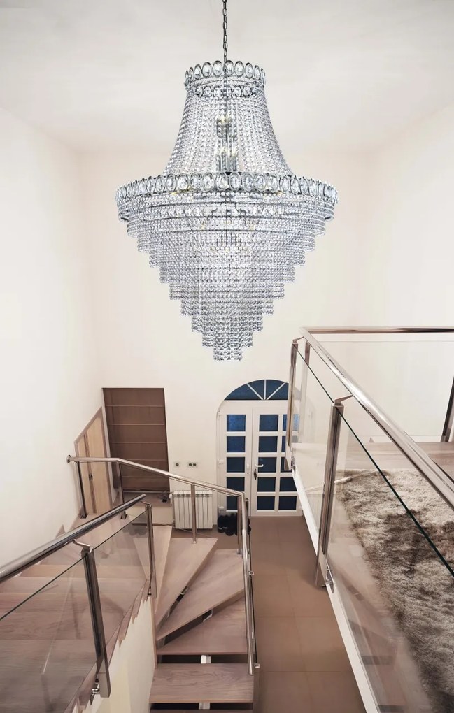 Lustra cristal casa scarii design LUX Louis Philippe 28L 1711-102CC SRT