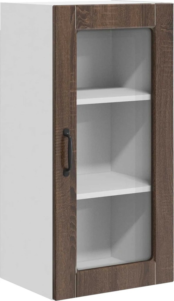 vidaXL Dulap de bucătărie Stejar închis 40 x 31 x 80 cm Lemn compozit